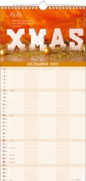 Bildkalender »Glückliche Tage«, 210x478 mm, Dezember