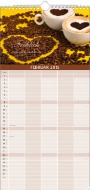 Bildkalender »Glückliche Tage«, 210x478 mm, Februar