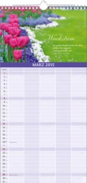 Bildkalender »Glückliche Tage«, 210x478 mm, März