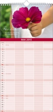 Bildkalender »Glückliche Tage«, 210x478 mm, Mai