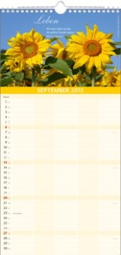 Bildkalender »Glückliche Tage«, 210x478 mm, September