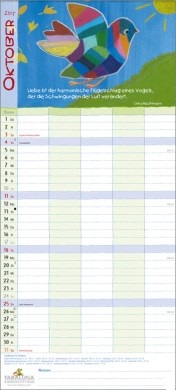 Bildkalender »Herzensbilder«, 210x525 mm, Oktober