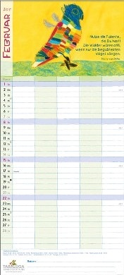 Bildkalender »Herzensbilder«, 210x525 mm, Februar
