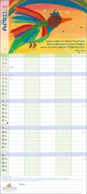 Bildkalender »Herzensbilder«, 210x525 mm, April