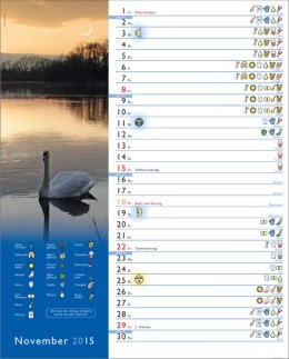 Bildkalender &raquo;Mondkalender&laquo;, 245x345 mm, November