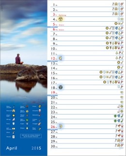 Bildkalender &raquo;Mondkalender&laquo;, 245x345 mm, April