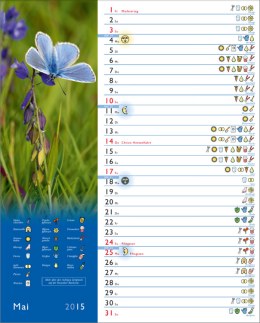 Bildkalender &raquo;Mondkalender&laquo;, 245x345 mm, Mai