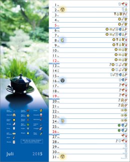 Bildkalender &raquo;Mondkalender&laquo;, 245x345 mm, Juli