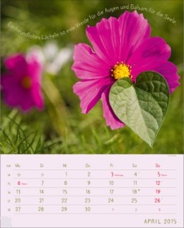 Bildkalender &raquo;Stille Momente&laquo;, 245x345 mm, April