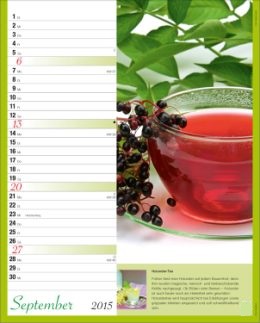Bildkalender »Tee und Gewürze«, 245x345 mm, September