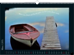 Bildkalender &raquo;Stille Momente&laquo;, 440x360 mm, M&auml;rz