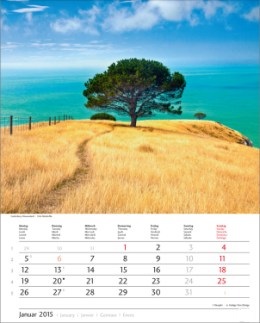 Bildkalender »Traumreise«, 245x345 mm, Januar