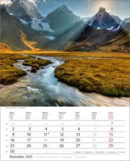 Bildkalender »Traumreise«, 245x345 mm, November