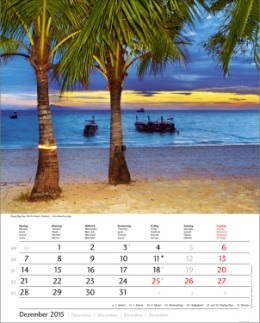 Bildkalender »Traumreise«, 245x345 mm, Dezember