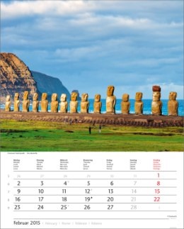Bildkalender »Traumreise«, 245x345 mm, Februar