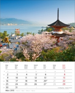 Bildkalender »Traumreise«, 245x345 mm, März
