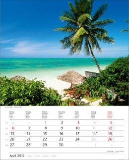 Bildkalender »Traumreise«, 245x345 mm, April