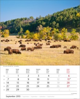 Bildkalender »Traumreise«, 245x345 mm, September