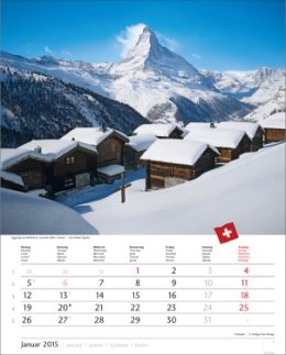Bildkalender »Europa«, 245x345 mm, Januar