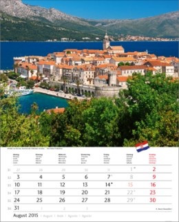 Bildkalender »Europa«, 245x345 mm, August