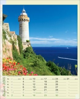 Bildkalender »Zauber des Südens«, 245x345 mm, August