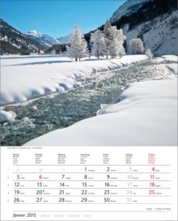Bildkalender »Österreich«, 245x345 mm, Januar
