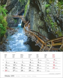 Bildkalender »Österreich«, 245x345 mm, Oktober