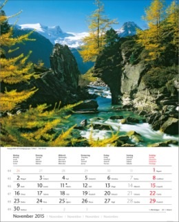 Bildkalender »Österreich«, 245x345 mm, November