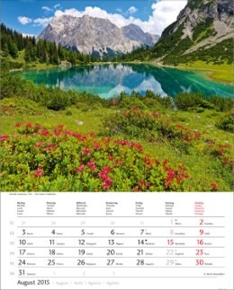 Bildkalender »Österreich«, 245x345 mm, August