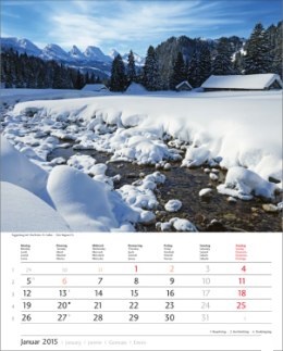 Bildkalender »Schweiz«, 245x345 mm, Januar