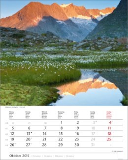 Bildkalender »Schweiz«, 245x345 mm, Oktober