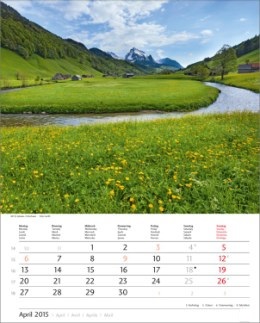 Bildkalender »Schweiz«, 245x345 mm, April