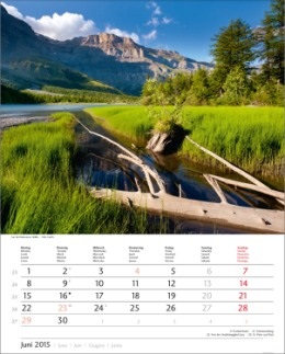 Bildkalender »Schweiz«, 245x345 mm, Juni