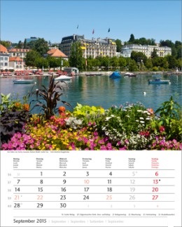Bildkalender »Schweiz«, 245x345 mm, September