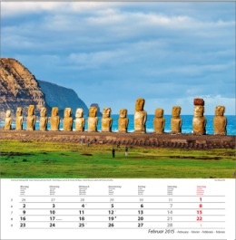 Bildkalender »Traumreise«, 325x390 mm, Februar