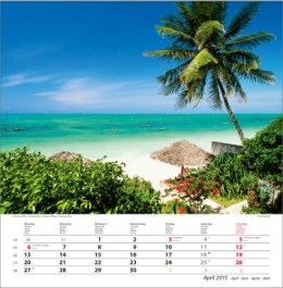 Bildkalender »Traumreise«, 325x390 mm, April