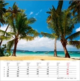 Bildkalender »Traumreise«, 325x390 mm, Juni