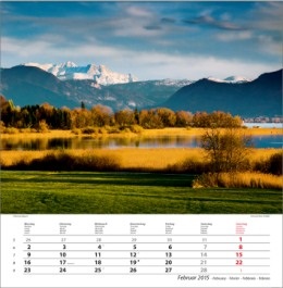 Bildkalender »Schönes Deutschland«, 325x390 mm, Februar