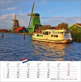 Bildkalender »Europa«, 325 x 390 mm, Februar
