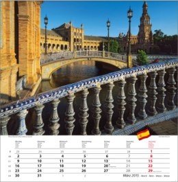 Bildkalender »Europa«, 325 x 390 mm, März