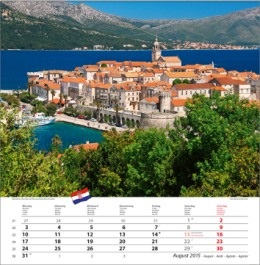 Bildkalender »Europa«, 325 x 390 mm, August