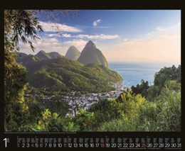 Bildkalender »Unesco Welterbestätten«, 440x405 mm, Januar