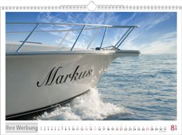 Bildkalender »Your Name«, personalisiert, 440x310 mm, August