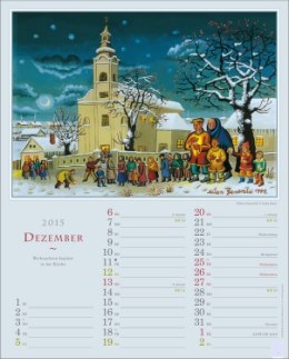 Kunstkalender »Naive«, 245x345 mm, Dezember