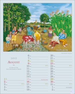 Kunstkalender »Naive«, 245x345 mm, August