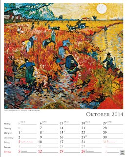 Wandkalender »Kunst«, 245x345 mm, Oktober
