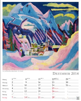 Wandkalender »Kunst«, 245x345 mm, Dezember