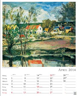 Wandkalender »Kunst«, 245x345 mm, April