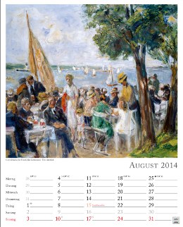 Wandkalender »Kunst«, 245x345 mm, August