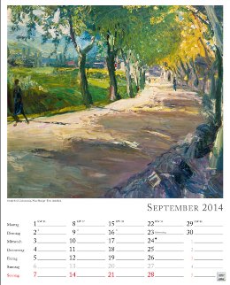 Wandkalender »Kunst«, 245x345 mm, September